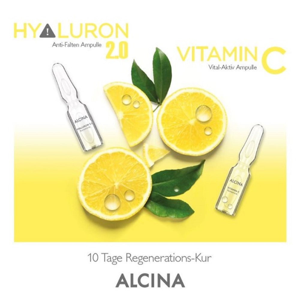 Alcina Hyaluron 2.0 / Vitamine C - traitement en ampoules - 10x1ml