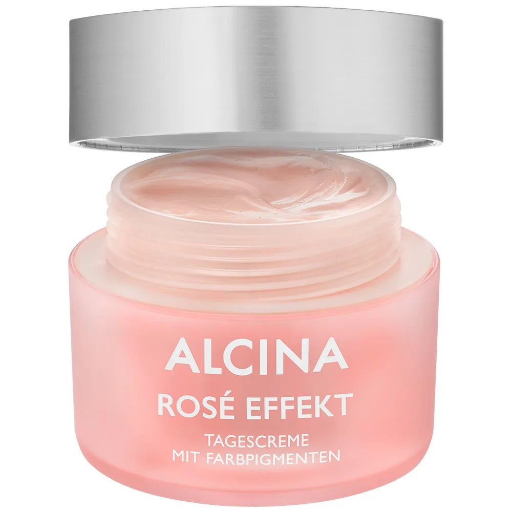 Alcina Coffret Rose Effet Peau - Crème de Jour 50 ml + Crème Yeux 15 ml + Sachet