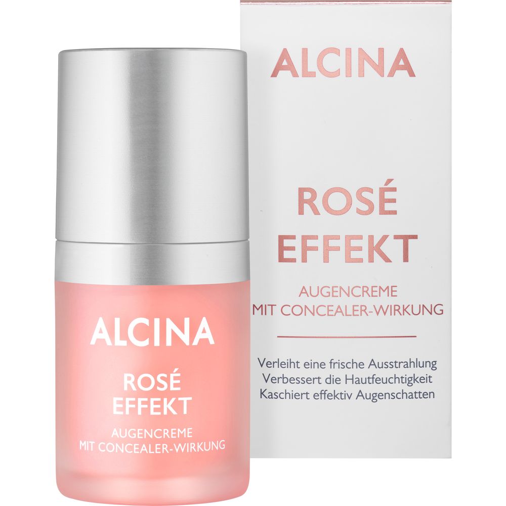 Alcina Coffret Rose Effet Peau - Crème de Jour 50 ml + Crème Yeux 15 ml + Sachet