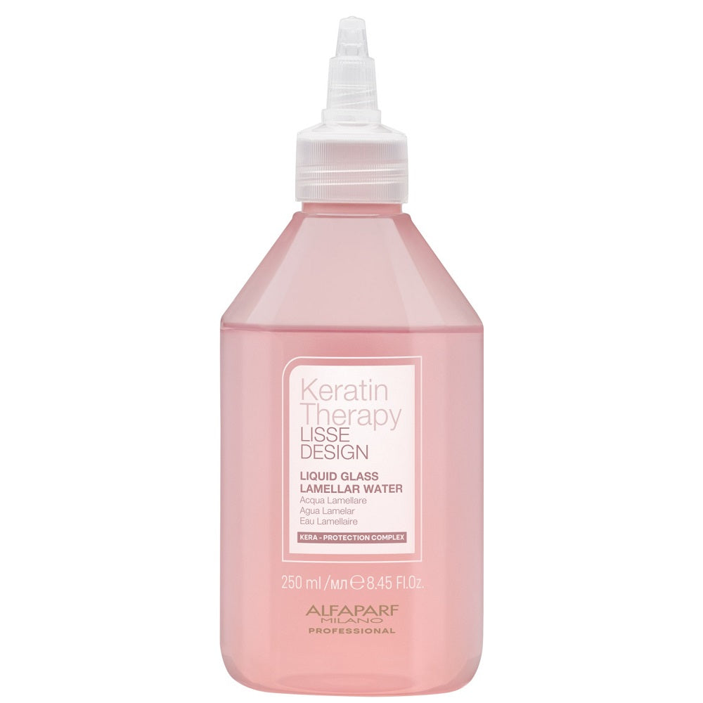 Alfaparf Milano Keratin Therapy GLASS HAIR Geschenkset - Shampoo 250ml + Liquid Glass 250ml + Bürste