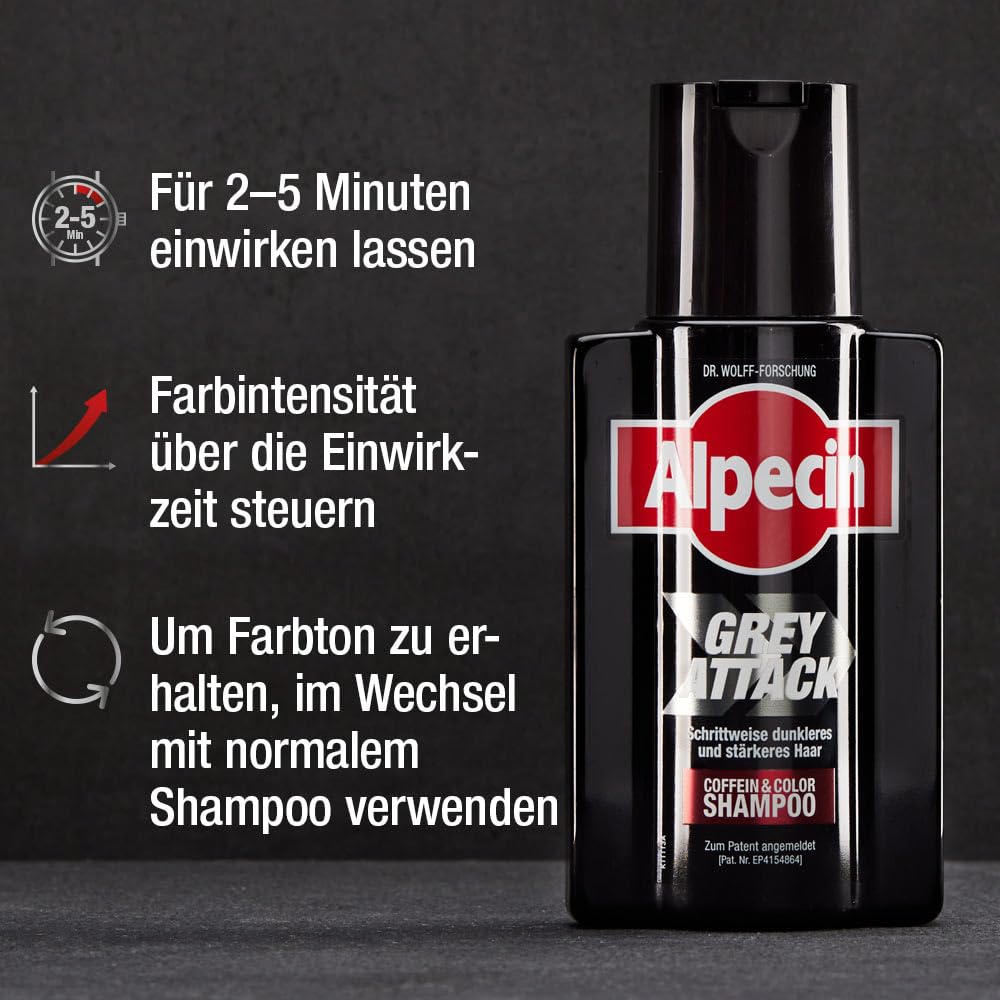 Alpecin Gray Attack Caffeine & Color Shampoo 200 ml