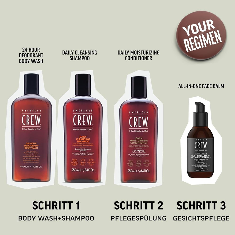 American Crew 24 Hour Deodorant Body Wash 450ml