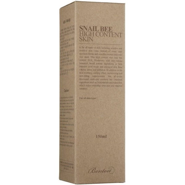 Benton Snail Bee Peau à haute teneur 150 ml