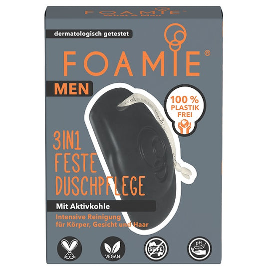 Foamie 3 in 1 Feste Duschpflege For Men - What A Man