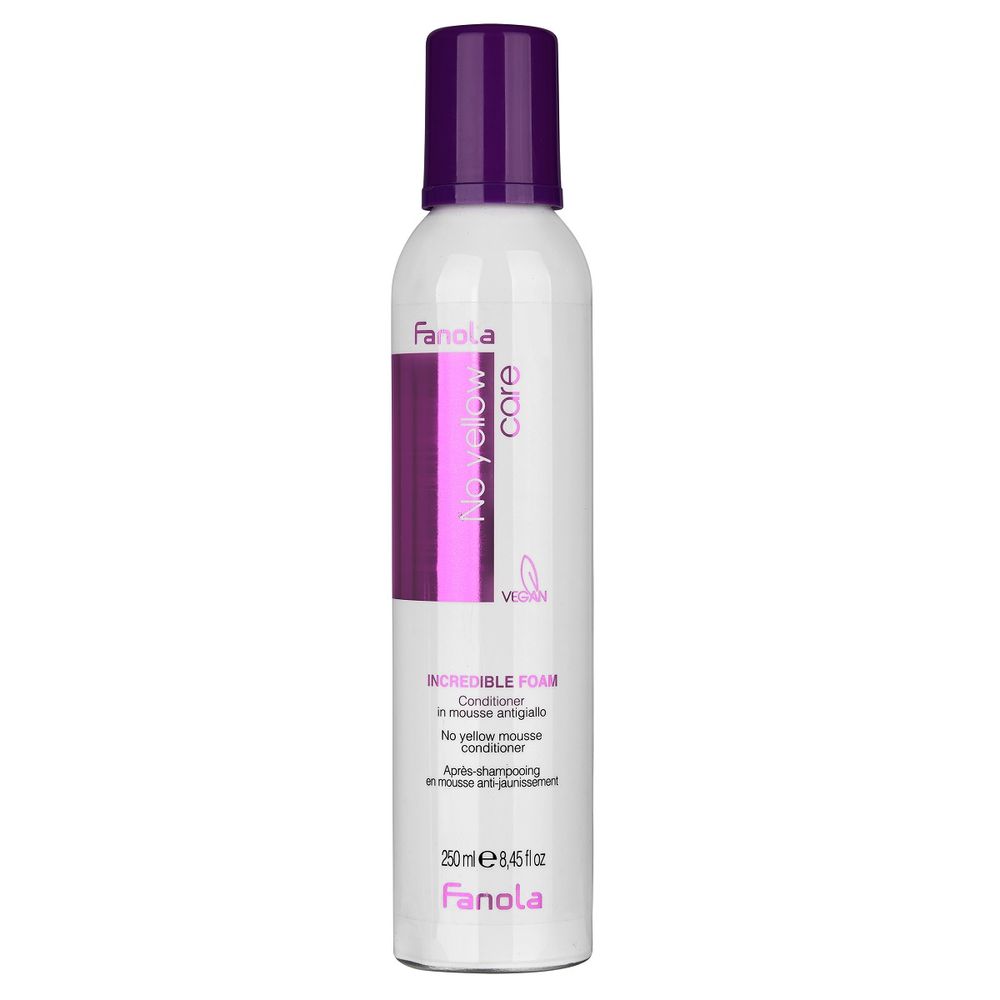 Après-shampoing mousse Fanola No Yellow Incredible Foam 250 ml