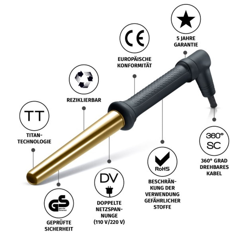 Golden Curl The Gold Curler - Lockenstab