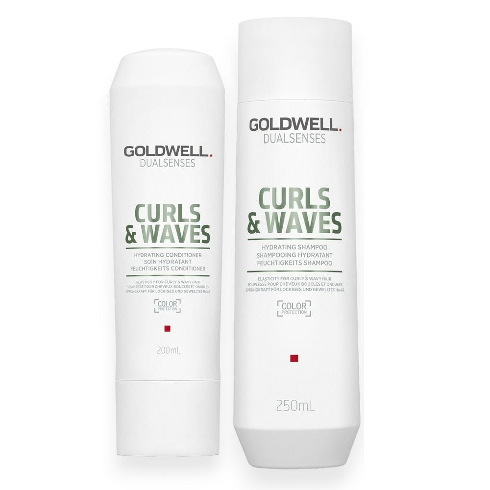 Goldwell Dualsenses Curls & Waves Set - Shampoo 250ml + Conditioner 200ml + Hairspray free