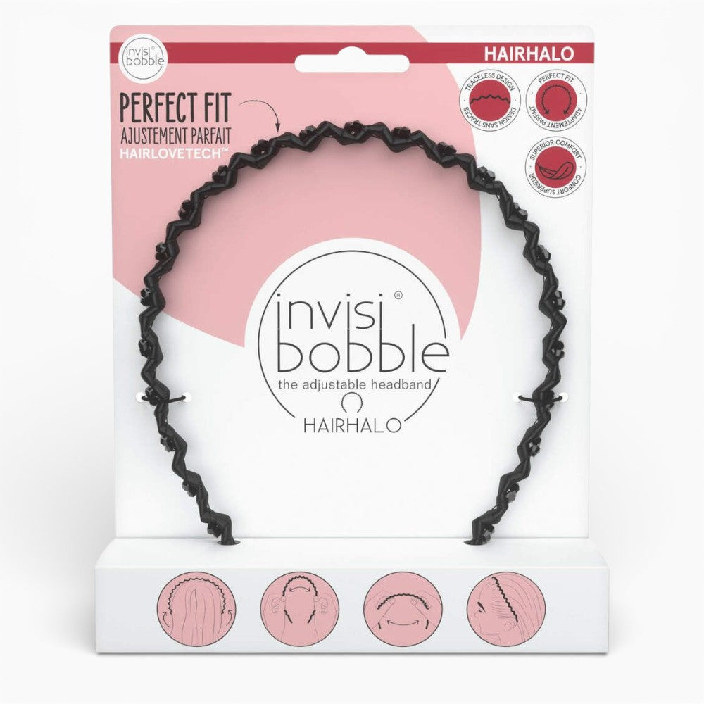 Invisibobble HAIRHALO Black Sparkle – 1 Stück