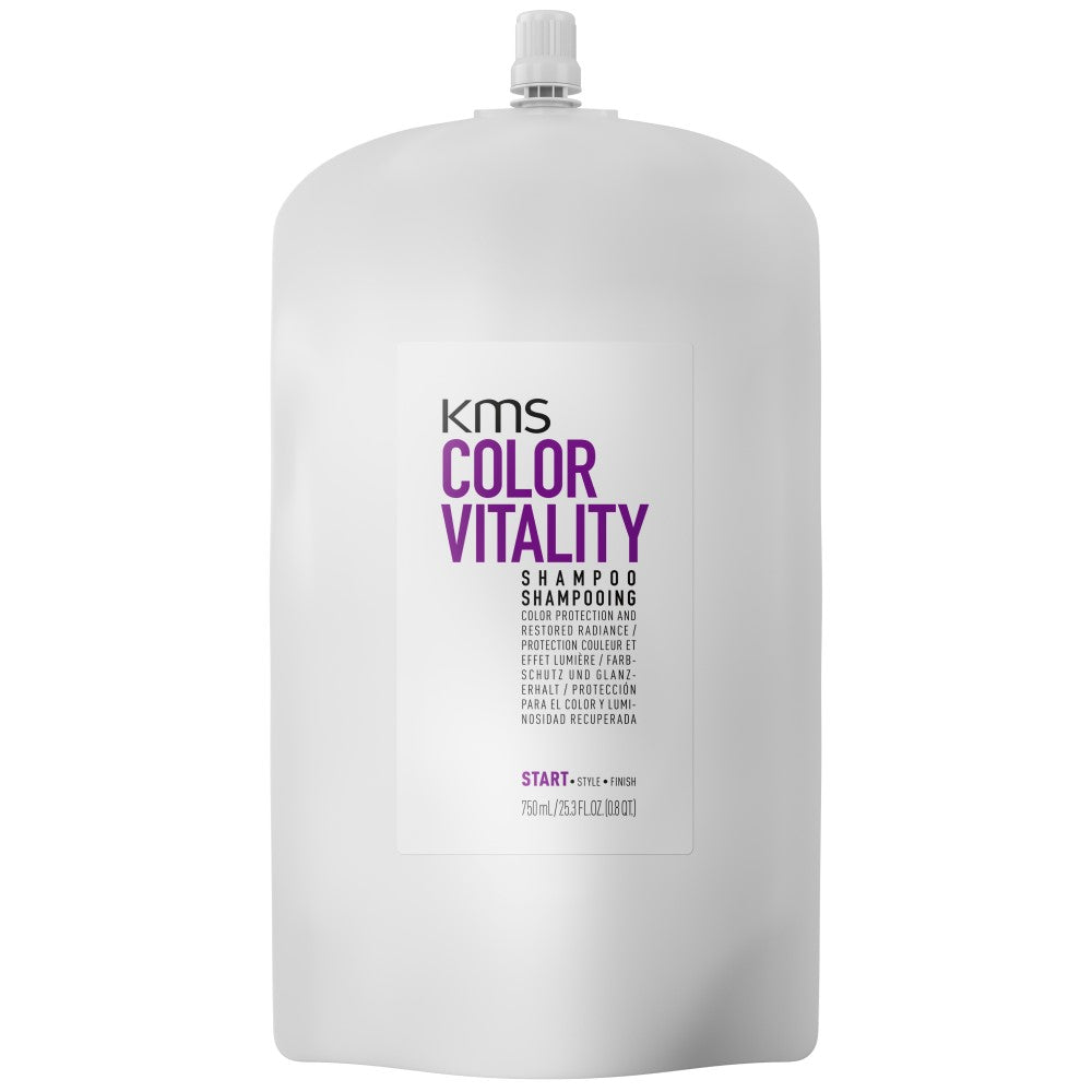 KMS Colorvitality Shampoo Pouch 750 ml + Nachfüllflasche