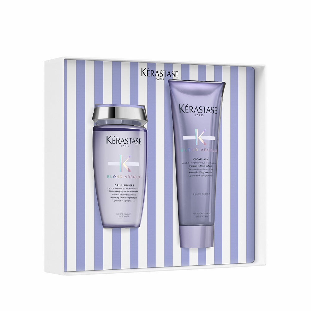 Kérastase Blond Absolu Coffret Fondant Printemps - Bain Lumière 250 ml + Cicaflash 250 ml