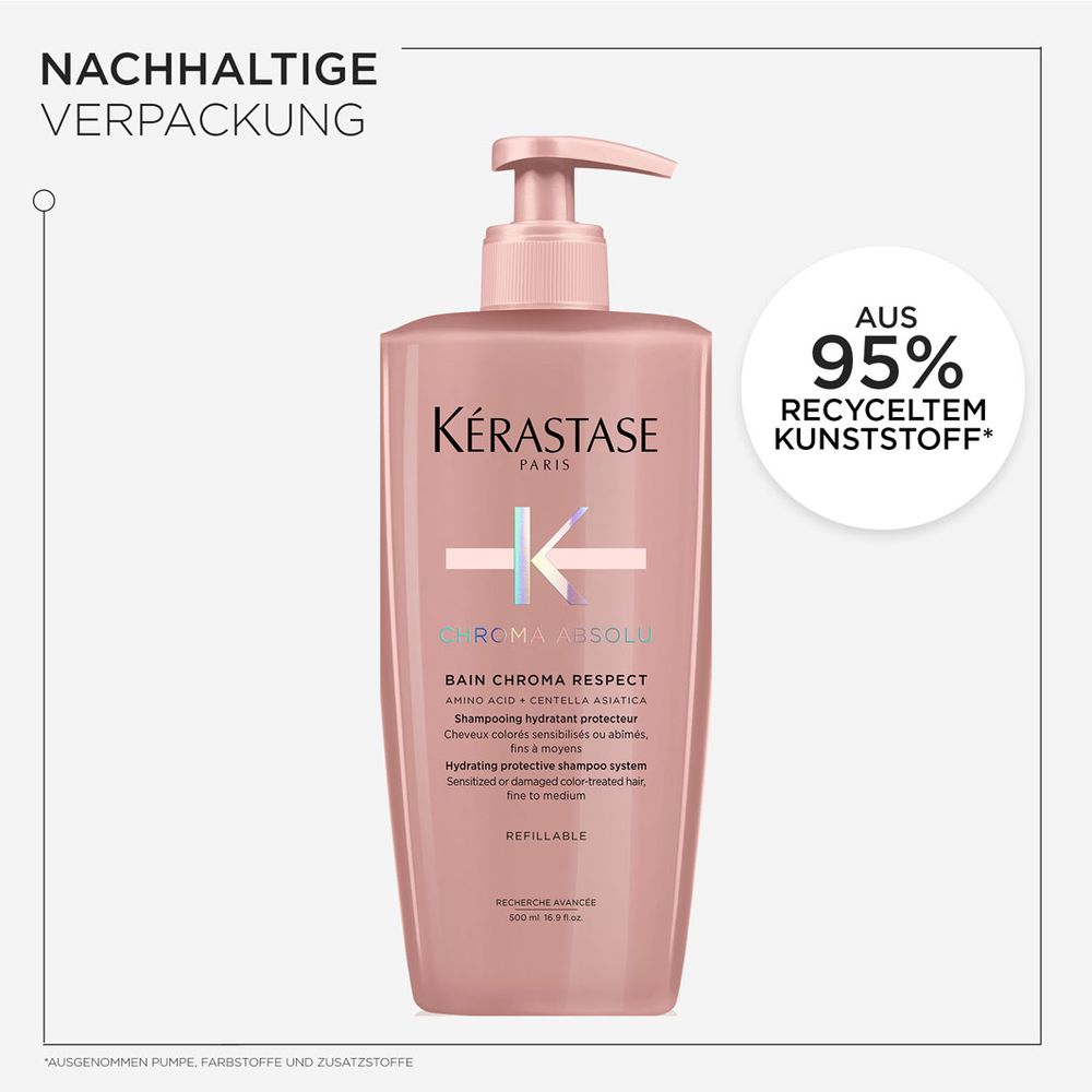 Kèrastase Chroma Absolu Respect Refill Bundle - Shampoo 500 ml & Nachfüllpack 500 ml