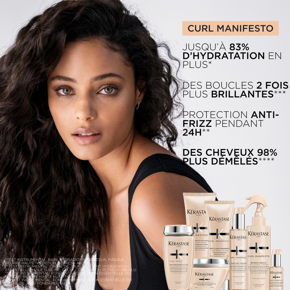 Kérastase Curl Fondant Holiday Set – Bain Hydratation Douceur 250 ml + Fondant 200 ml + Crème De Jour 150 ml