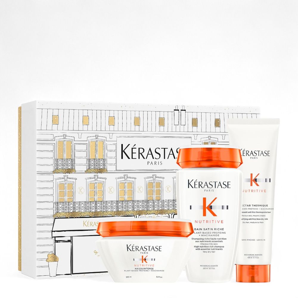 Kérastase Nutritive Mask Holiday Set – Bain Satin 250 ml + Masque 200 ml + Nectar Thermique 150 ml