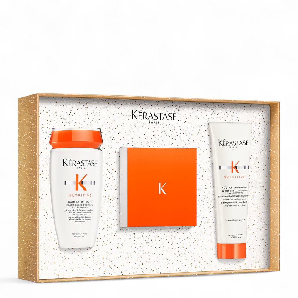 Kérastase Nutritive Mask Holiday Set – Bain Satin 250 ml + Masque 200 ml + Nectar Thermique 150 ml
