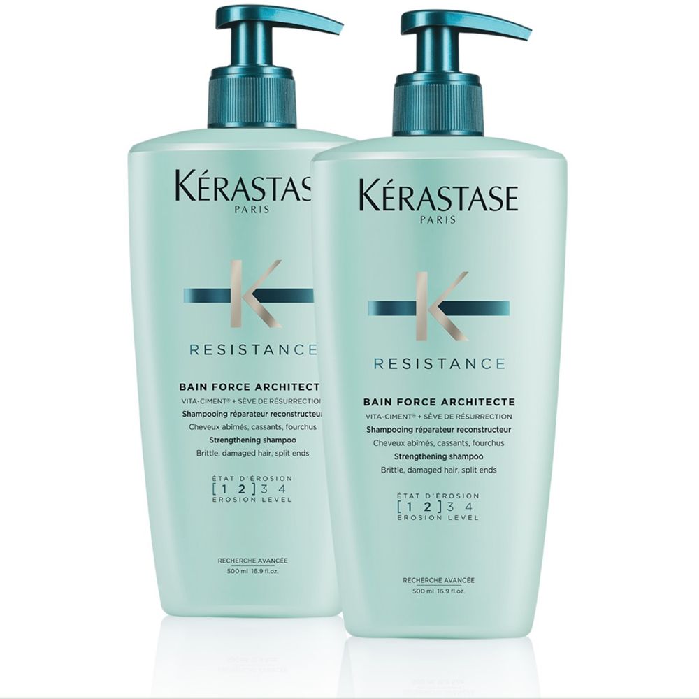 Kérastase Resistance Bain Force Architecte Shampoing 2 x 500 ml