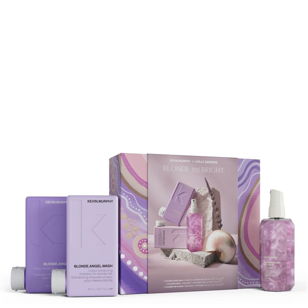 Kevin.Murphy Blonde and Bright Kit – Blonde.Angel Wash 250 ml + Blonde.Angel 250 ml + Shimmer.Me.Blonde 100 ml