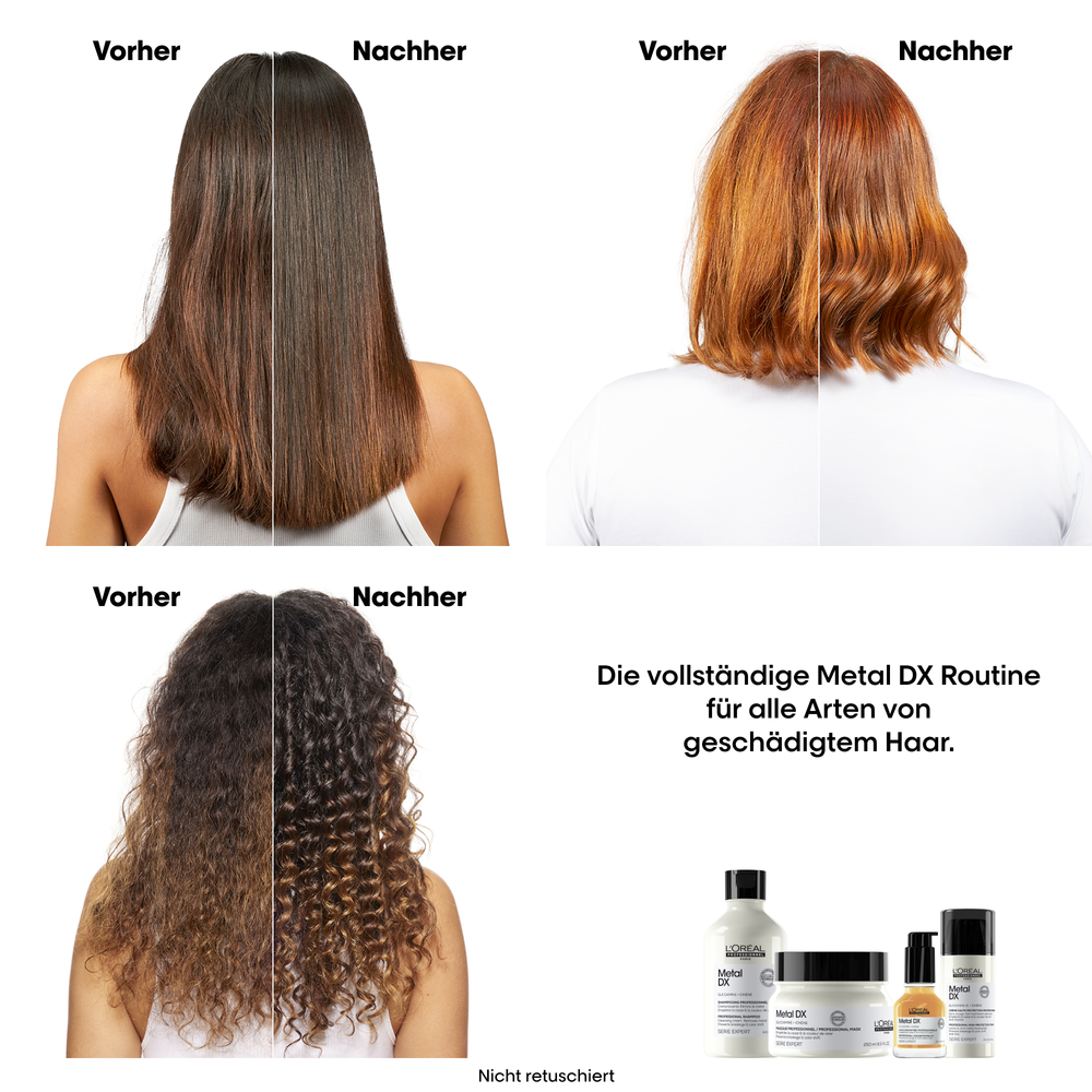 L'Oréal Professionnel Série Expert Metal DX Trio Geschenkset – Shampoo 300 ml + Maske 250 ml + Öl 50 ml