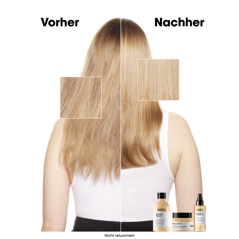 L'Oréal Professionnel Série Expert Absolut Repair Trio Geschenkset – Shampoo 300 ml + Maske 250 ml + Öl 50 ml