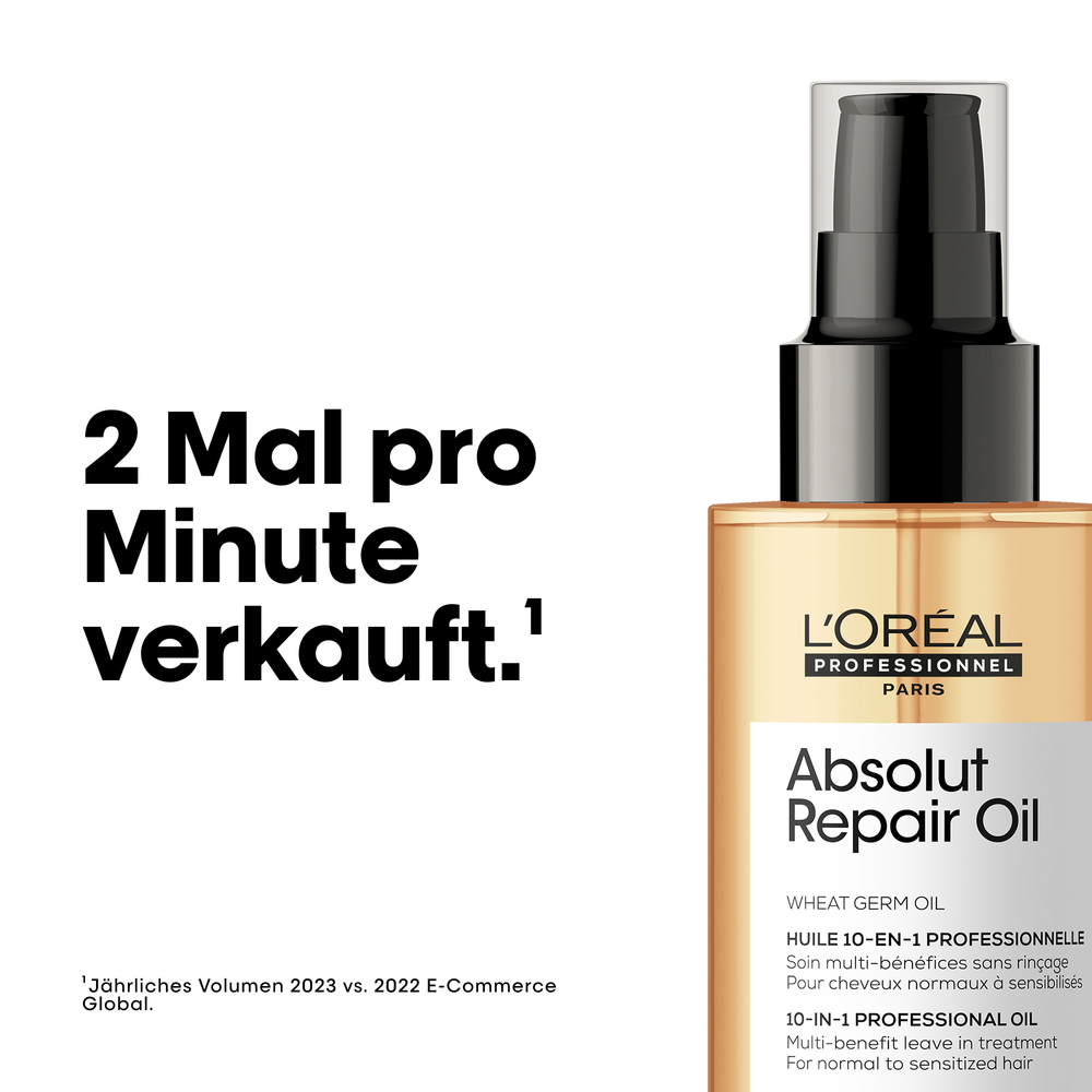 L'Oréal Professionnel Série Expert Absolut Repair Trio Geschenkset – Shampoo 300 ml + Maske 250 ml + Öl 50 ml