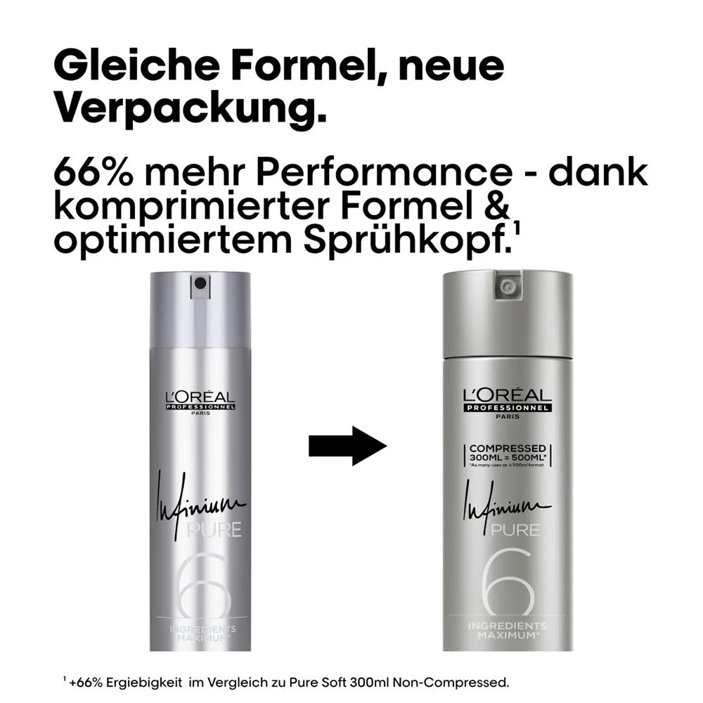 Laque L'Oréal Styling Infinium Pure Soft 300 ml