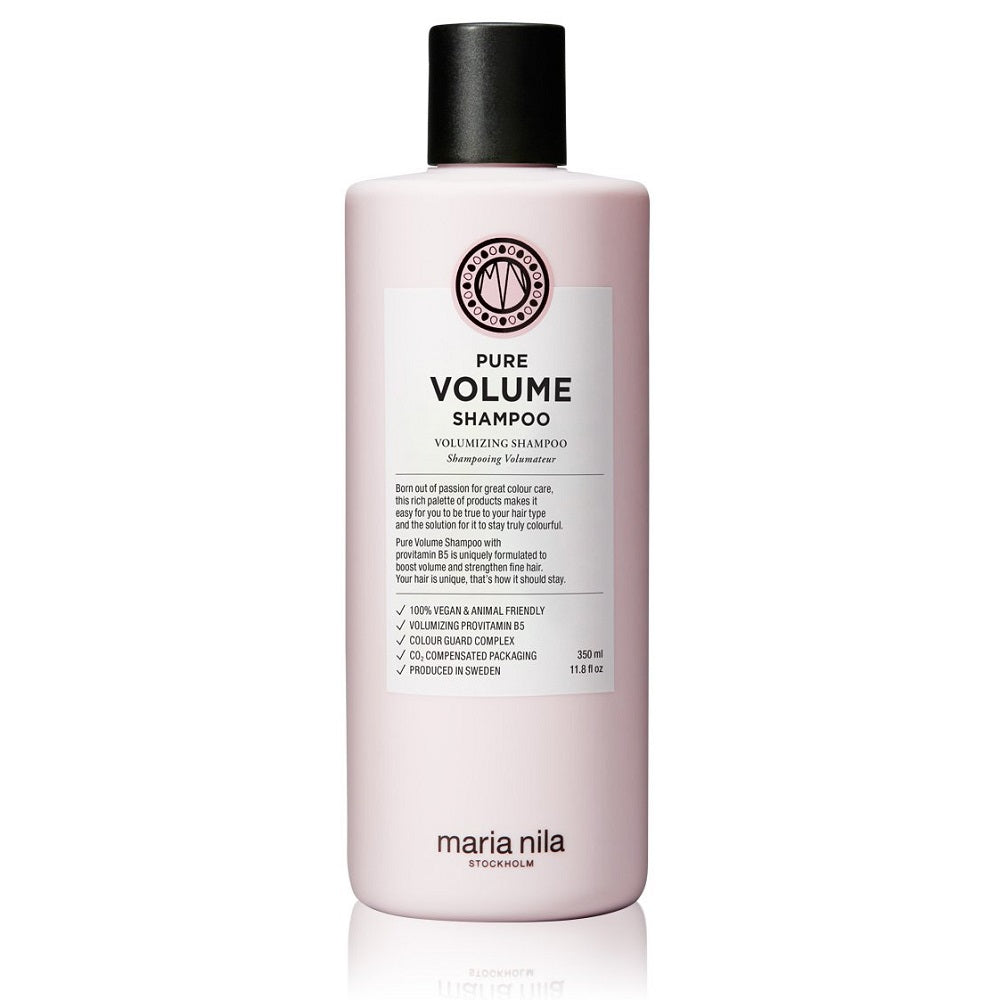Maria Nila Pure Volume Beauty Bag - Shampoo 350 ml + Conditioner 300 ml + Argan Oil 30 ml + Kosmetiktasche
