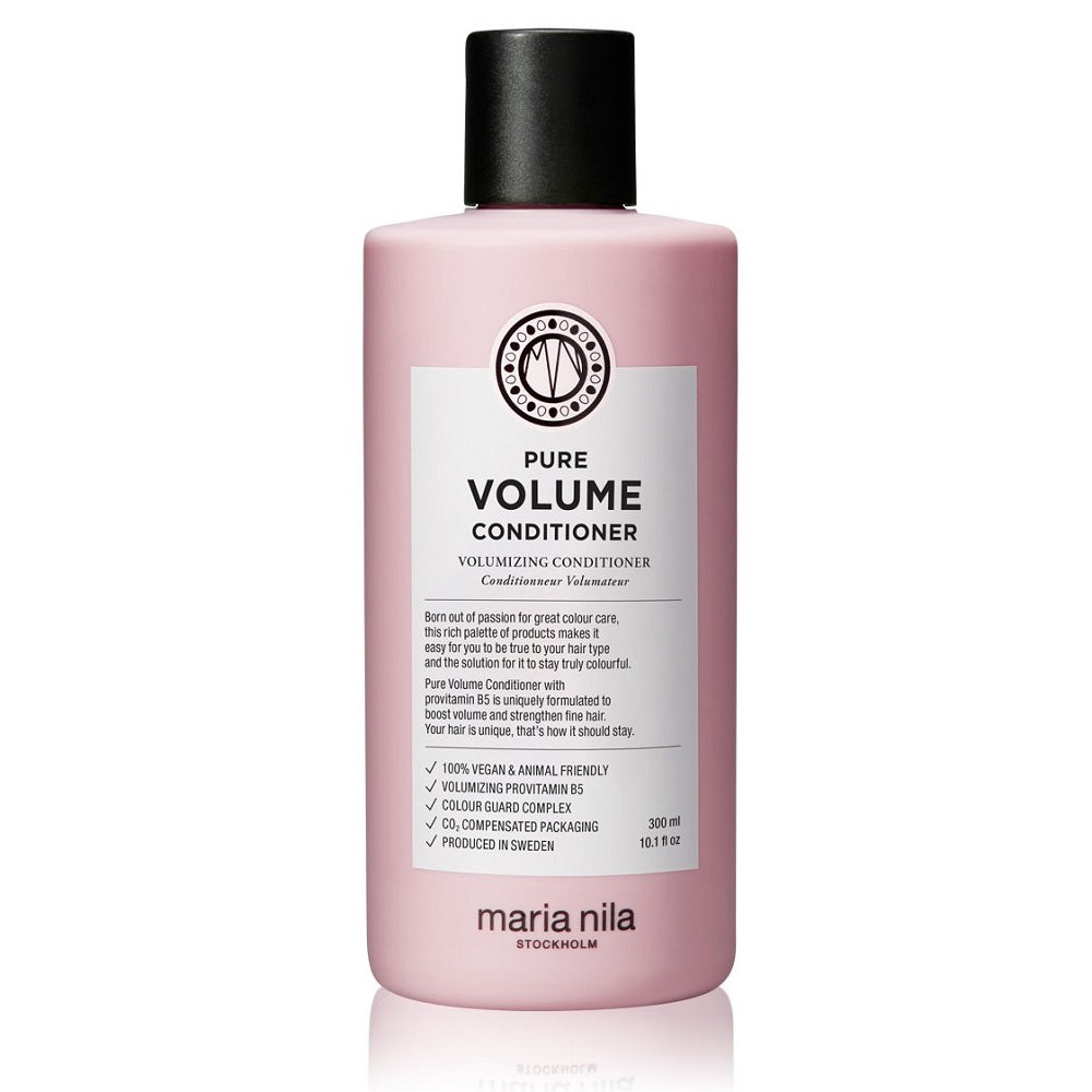 Maria Nila Pure Volume Beauty Bag - Shampoo 350 ml + Conditioner 300 ml + Argan Oil 30 ml + Kosmetiktasche