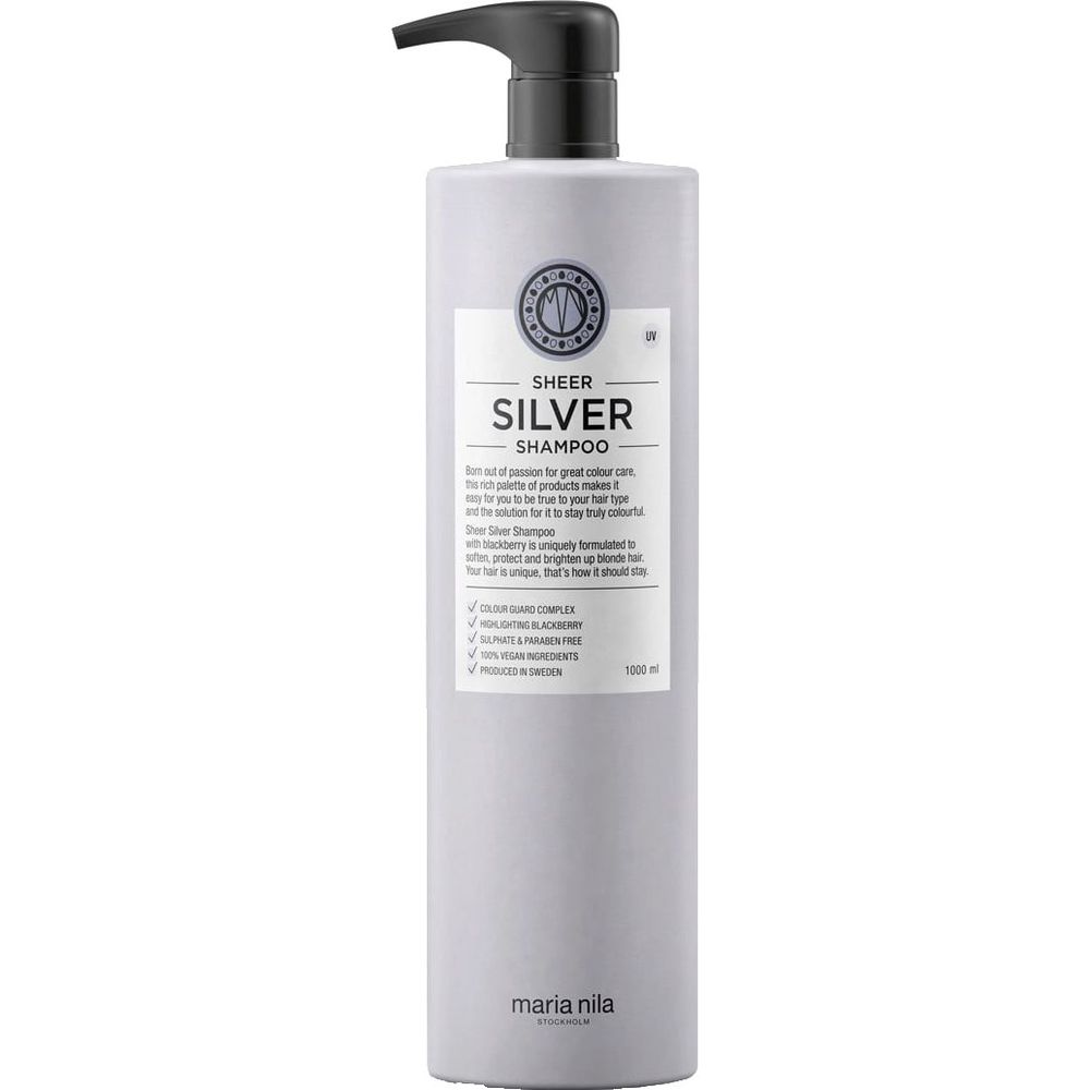 Maria Nila Shampoing Argenté Transparent 1000 ml