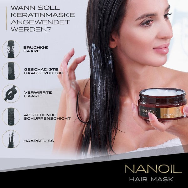 Nanoil Masque Capillaire à la Kératine 300 ml