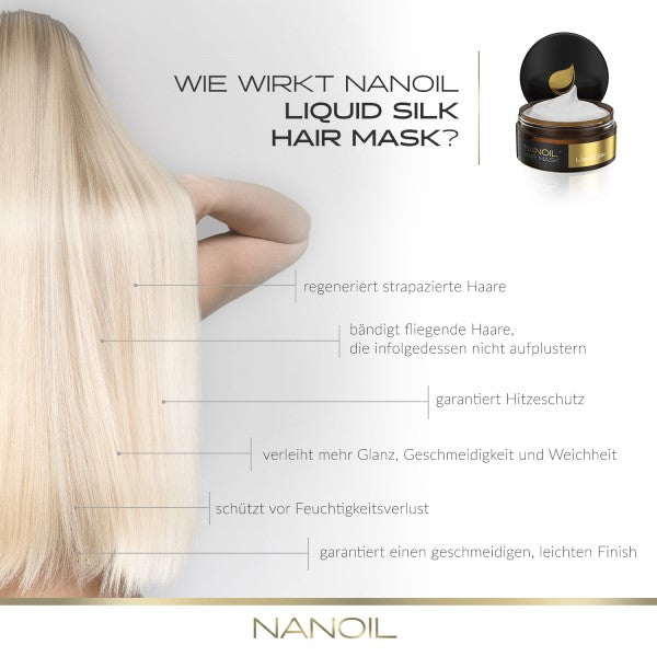 Nanoil Masque Capillaire Liquide à la Soie 300 ml