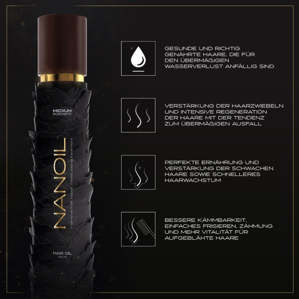 Nanoil Medium Porosity 100 ml - Hair Oil