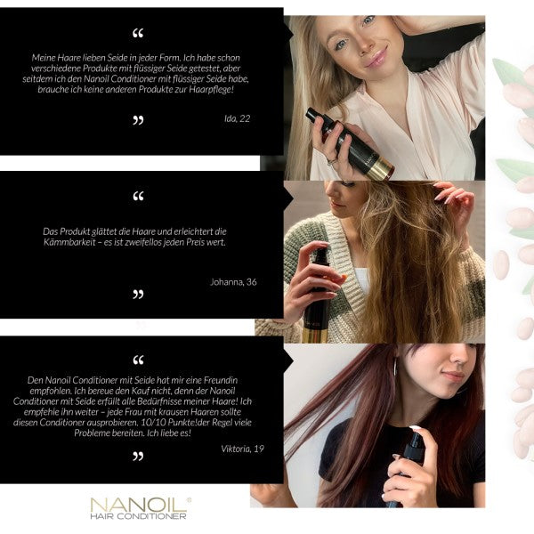 Nanoil Après-shampoing liquide en soie 125 ml