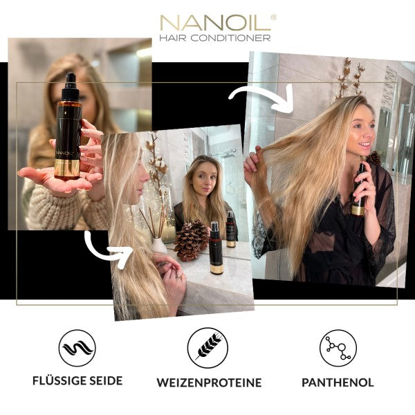 Nanoil Après-shampoing liquide en soie 125 ml