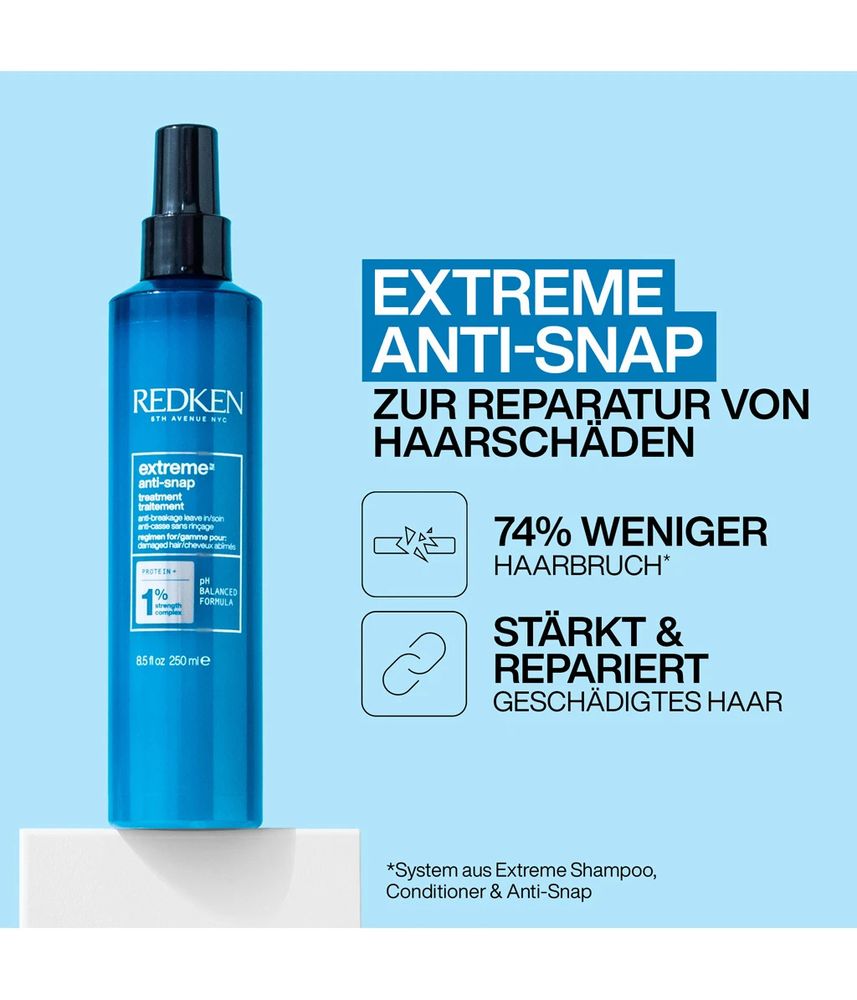 Redken Extreme Geschenkset - Shampoo 300 ml + Conditioner 300 ml + Anti-Snap 250ml