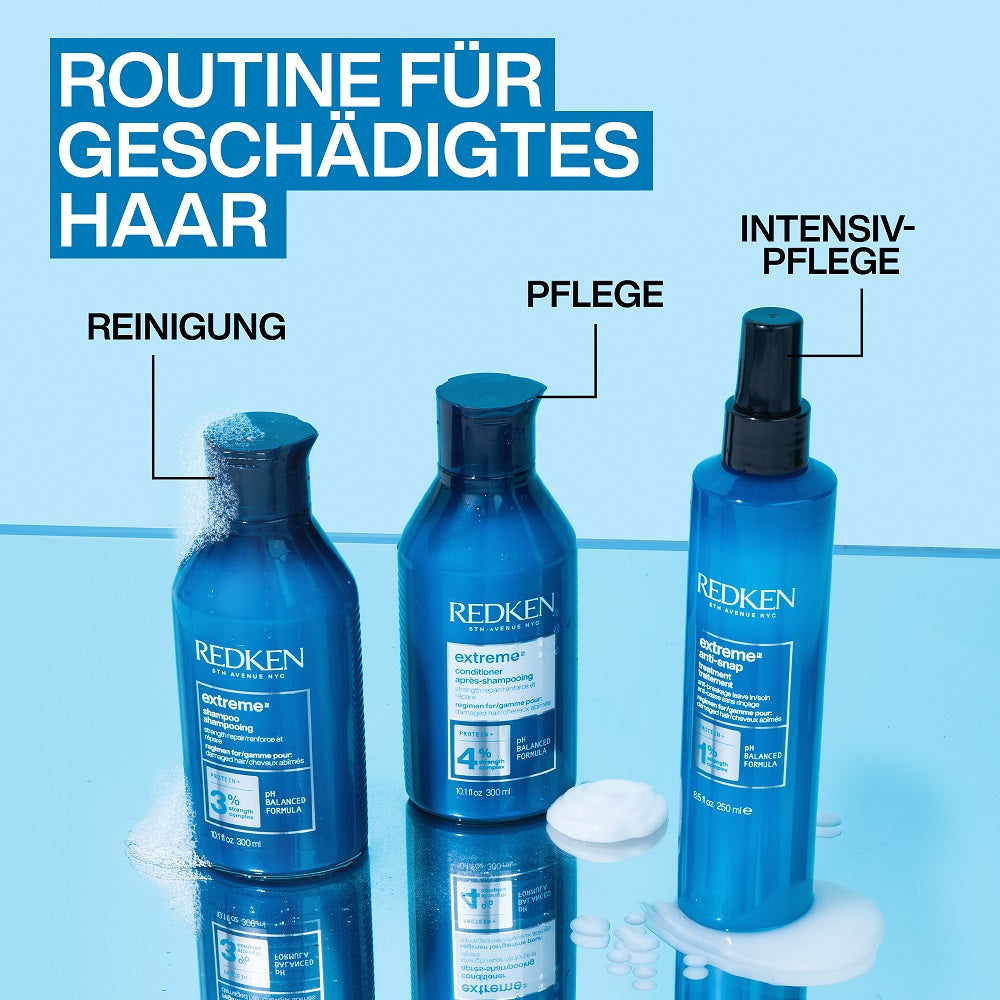 Redken Extreme Geschenkset - Shampoo 300 ml + Conditioner 300 ml + Anti-Snap 250ml