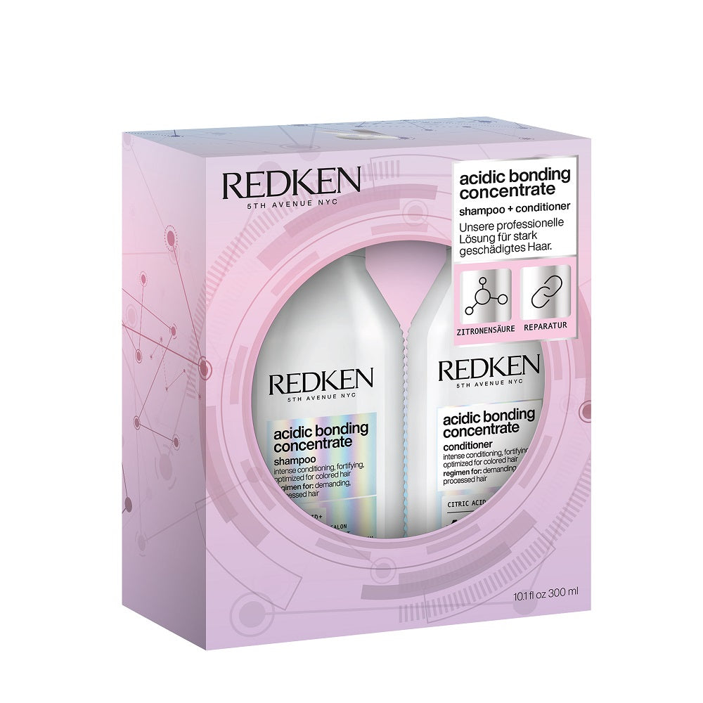 Coffret de printemps Redken Acidic Bonding Concentrate - Shampoing 300 ml + Après-shampoing 300 ml