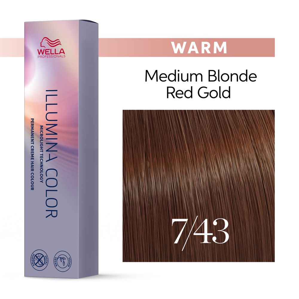 7/43 mittelblond rot-gold