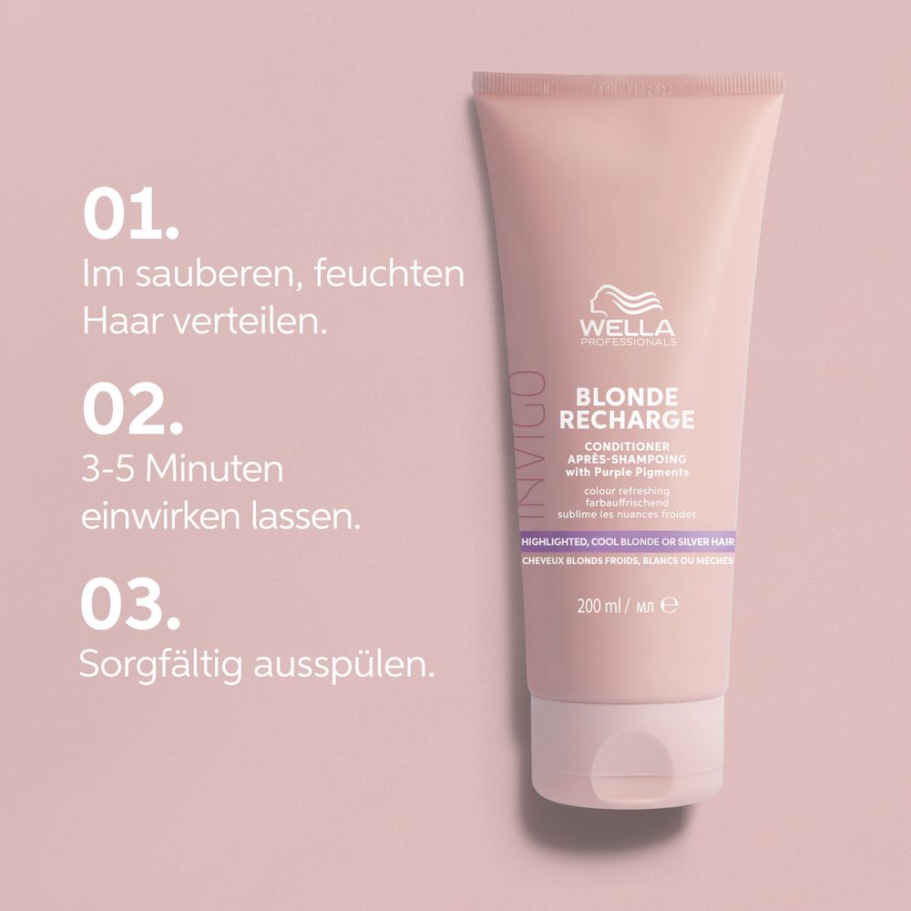 Après-shampoing Wella Professionals Invigo Blonde Recharge Cool Blonde 200 ml
