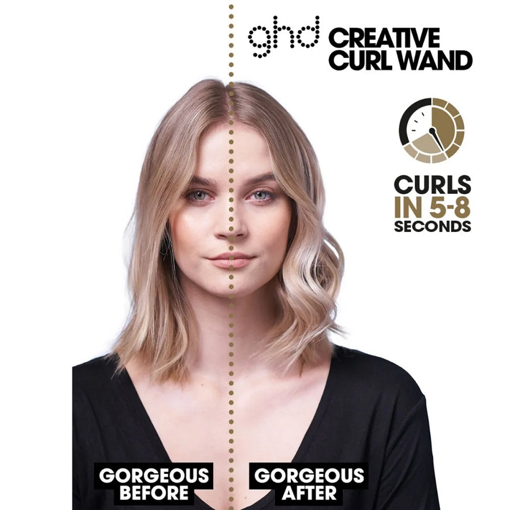 ghd Curver Creative Curl Wand Gift Set - Curling Iron and Detangling Comb