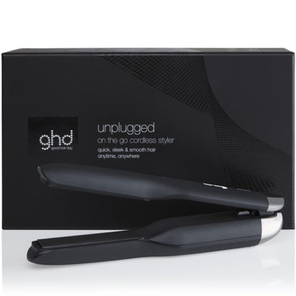 ghd unplugged styler black + free mini paddle brush