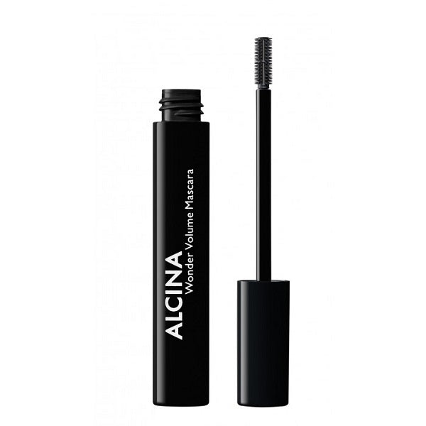 Alcina Geschenkset Wonderful Eyes – Wonder Volume Mascara 8 ml + Soft Eye Make-up Remover 100 ml + Tasche