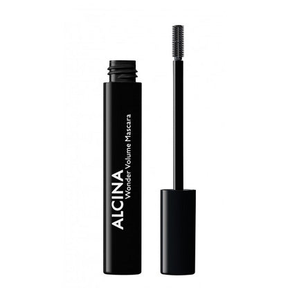 Alcina Geschenkset Wonderful Eyes – Wonder Volume Mascara 8 ml + Soft Eye Make-up Remover 100 ml + Tasche