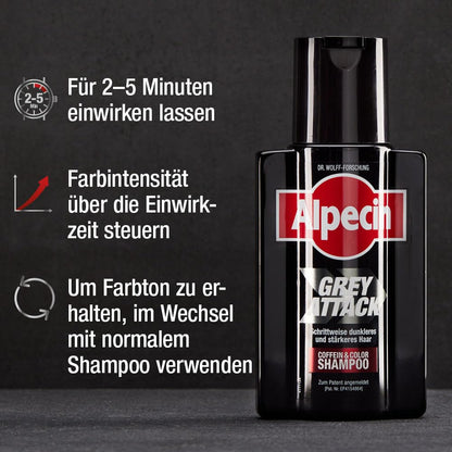 Alpecin Gray Attack Caffeine &amp; Color Shampoo 200 ml
