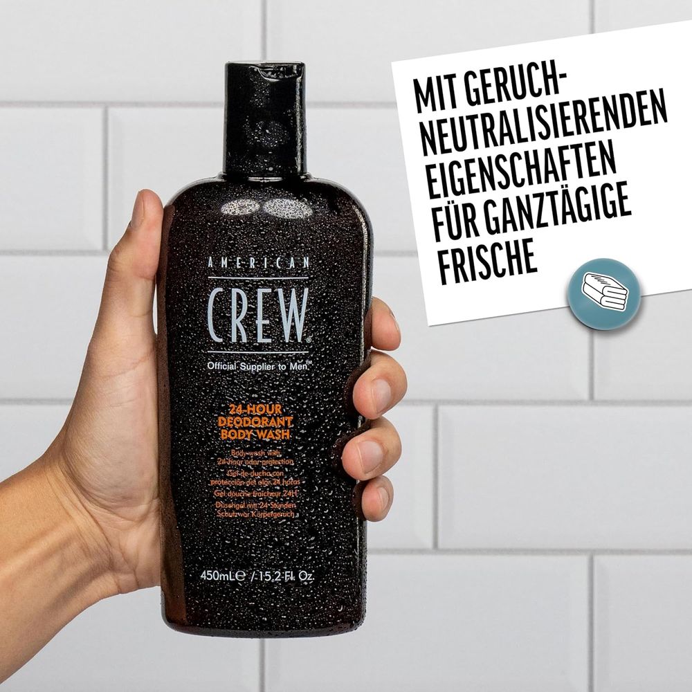 American Crew Déodorant nettoyant pour le corps 24 heures 450 ml