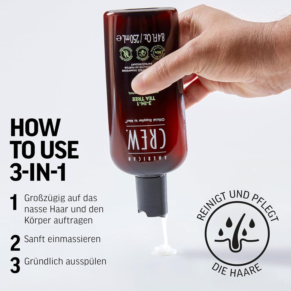 American Crew Arbre à Thé 3-en-1 250 ml