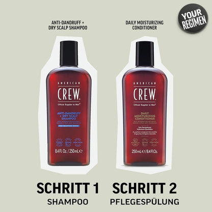 American Crew Shampoing Antipelliculaire + Cuir Chevelu Sec 250 ml