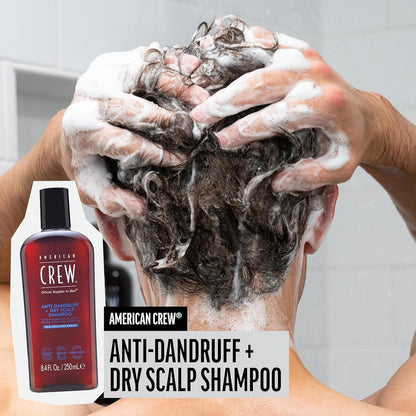 American Crew Shampoing Antipelliculaire + Cuir Chevelu Sec 250 ml