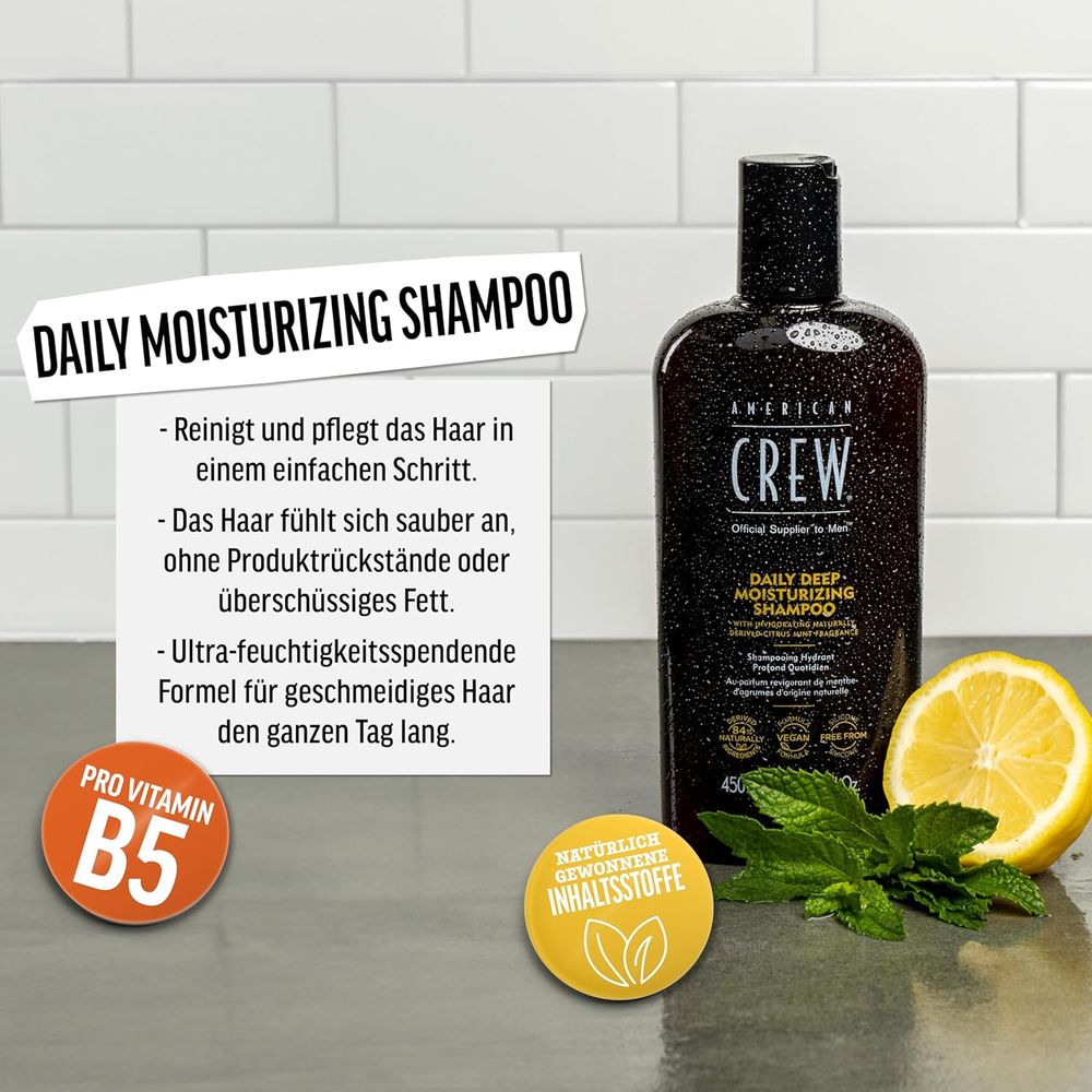 American Crew Shampooing hydratant quotidien en profondeur 1000 ml
