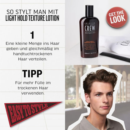 American Crew Style Lotion Texture Tenue Légère 250 ml