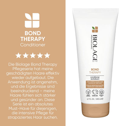 Biolage Bond Therapy XMAS Coffret - Shampoing 250 ml + Après-shampooing 200 ml + Crème sans rinçage 150 ml