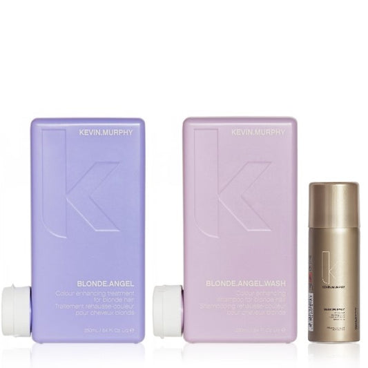 Kevin.Murphy Blonde.Angel Set inkl. Haarspray - Shampoo 250 ml + Conditioner 250 ml + Session Haarspray 100 ml